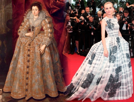 Ana de Austria y Diane Kruger, moda del siglo XVII hoy...